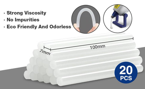 Corded Glue Gun with 20pcs glue sticks-TI00030-Veeddydropshipping