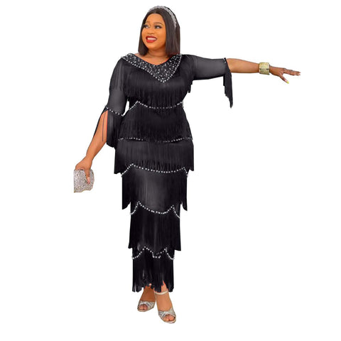 Plus Size African Party Dresses for Women-WF01698-Veeddydropshipping