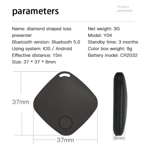 New Mini Diamond-Shaped Locator GPS Tracker Anti-loss Device-AM00616-Veeddydropshipping