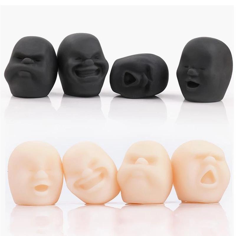 Hot Soft Rubber Fun Squeeze Toy Human Face Emotion Vent Ball Anti Stress-TB01529-Veeddydropshipping