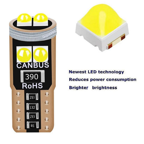 10Pcs T10 W5W WY5W 2825 Super Bright LED Canbus No Error Car Interior-AM00023-Veeddydropshipping