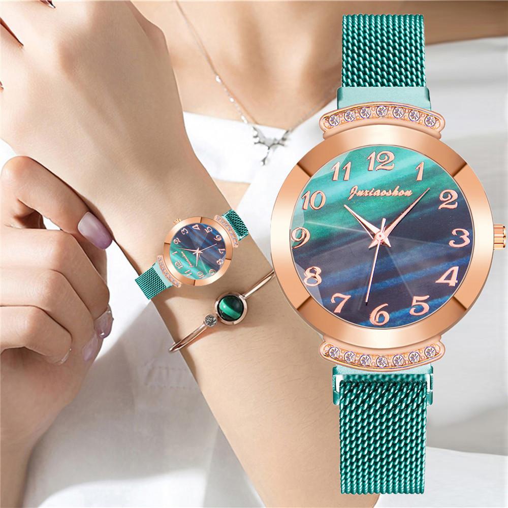 Numbers Watch Fashion Green Quartz Watches Clock -JW01003-Veeddydropshipping