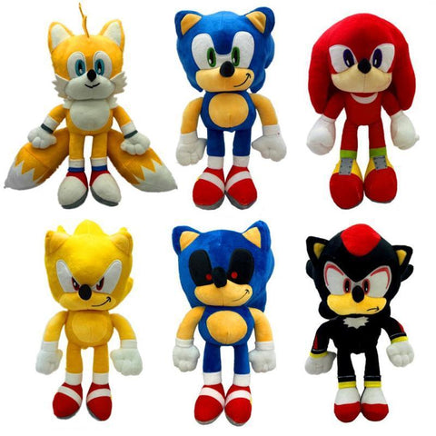 20-40 Cm Super Sonic The Hedgehog Soft Stuffed Plush Doll Cartoon-TB01565-Veeddydropshipping