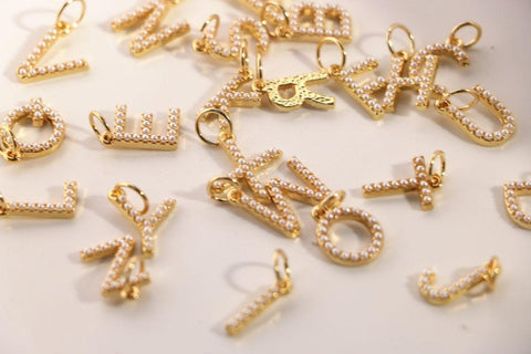 Fashion Letters Chain Freshwater Pearl Necklace Baroque Pearl  -JW00151-Veeddydropshipping