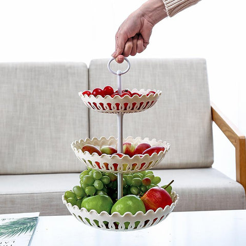 Household multi-layer fruit plate table bowl-HA01313-Veeddydropshipping