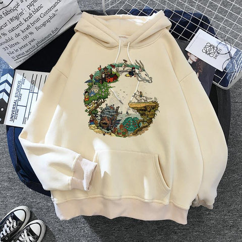 My Neighbor Totoro Harajuku Hoodies Women Studio Ghibli Kawaii Sweatshirt-TB01317-Veeddydropshipping