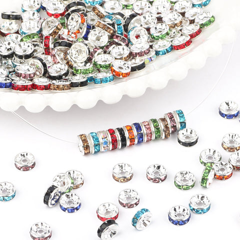 Rhinestone Ball Shape Loose Beads Metal Crystal Beads for Jewelry-JW01472-Veeddydropshipping
