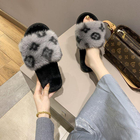 Home High and Low Hair Open Cotton Slippers-BS01083-Veeddydropshipping
