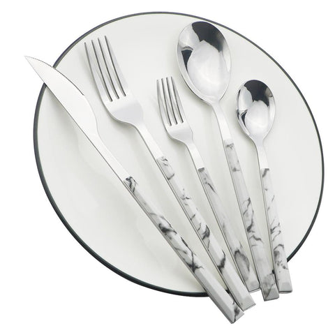 Imitation Wood Handle Cutlery Tableware Set-HA01309-Veeddydropshipping