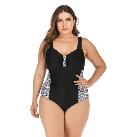 Sexy Leopard Large Size 5XL Swimwear Women One Piece Swimsuit -OS00143-Veeddydropshipping
