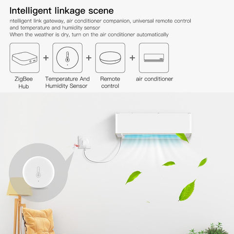 Tuya ZigBee Temperature and Humidity Sensor Remote Monitor Smart Life-TI01040-Veeddydropshipping