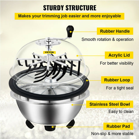 Bowl Leaf Trimmer Cut Garden Tools-TI00071-Veeddydropshipping