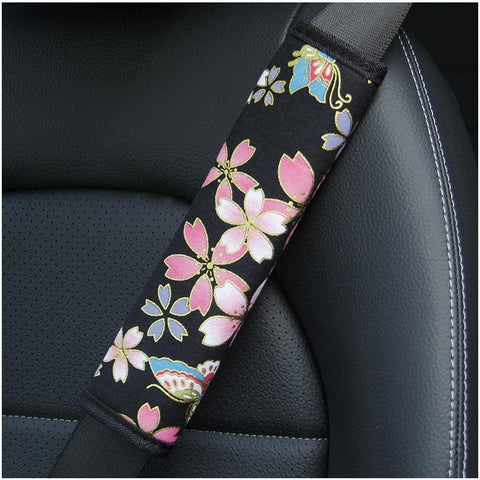 Blossoms Car Seat Belt Case for Car Shoulder Pad Protection-AM01439-Veeddydropshipping