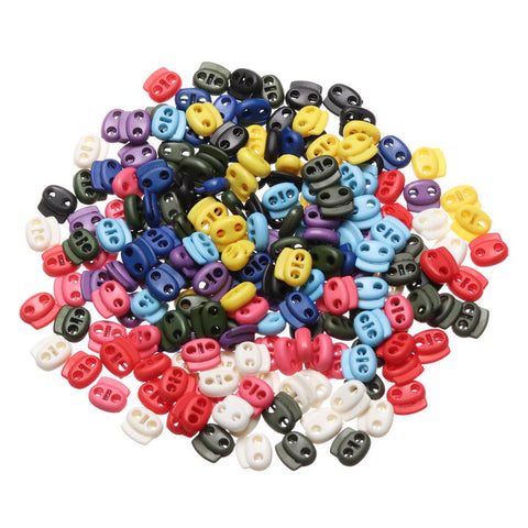 Multi-colors Hole Plastic Stopper Cord Lock-HA00074-Veeddydropshipping