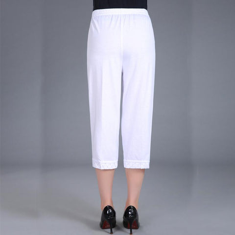 Women Capris Pants Breeches Cropped Pants-WF00384-Veeddydropshipping