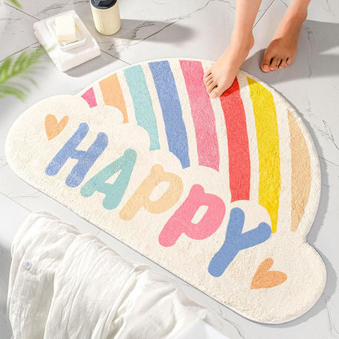 Rainbow Cartoon Sand Scraping Door Welcome Mat-HA00491-Veeddydropshipping