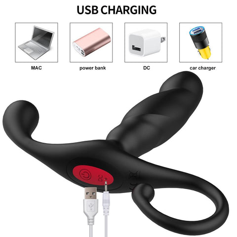 Flexural Vibration Anal Vibrator Prostate Massage Butt Plug Prostate Stimulator -BH01217-Veeddydropshipping