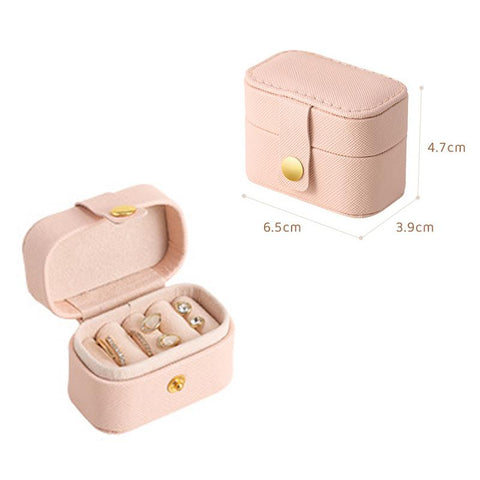 Jewelry Storage Box Travel Organizer Case Leather Storage  Display-JW01720-Veeddydropshipping