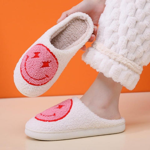 Fleece Cotton Shoes Winter Short Plush Slippers Couple-BS01225-Veeddydropshipping