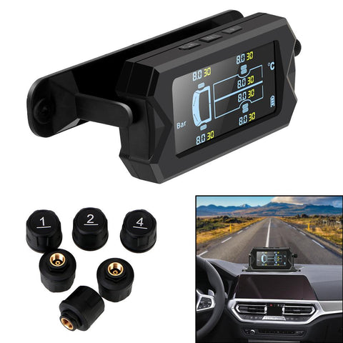 Digital LCD Alarm Car RV Truck TPMS with 6 External Sensors-AM00143-Veeddydropshipping