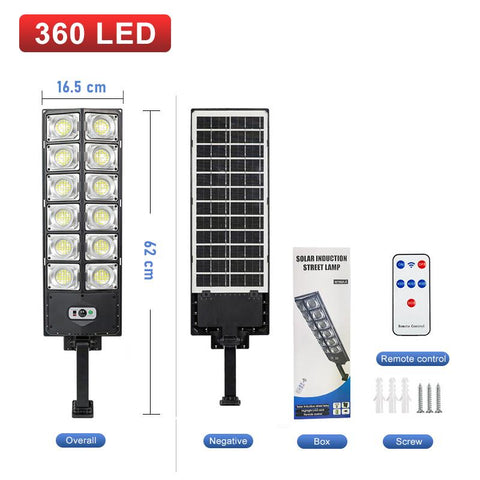 Solar Street Lights Outdoor, Solar Lamp With 3 Light Mode Remote Control-TI00837-Veeddydropshipping