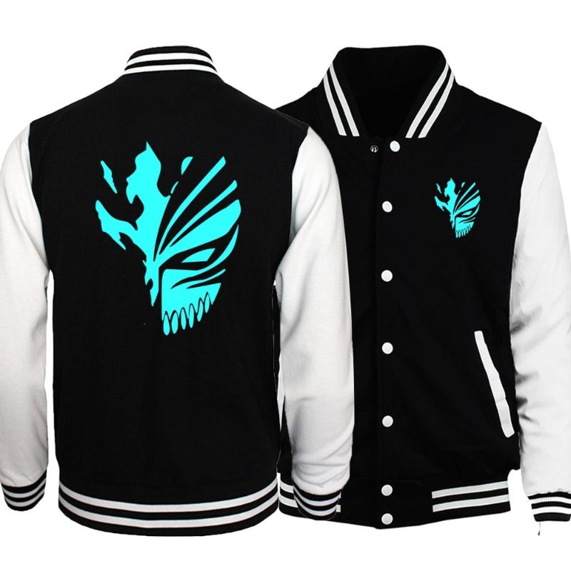 Anime B-Bleach Kurosaki Ichigo Baseball Jackets hoody coats-MF01096-Veeddydropshipping