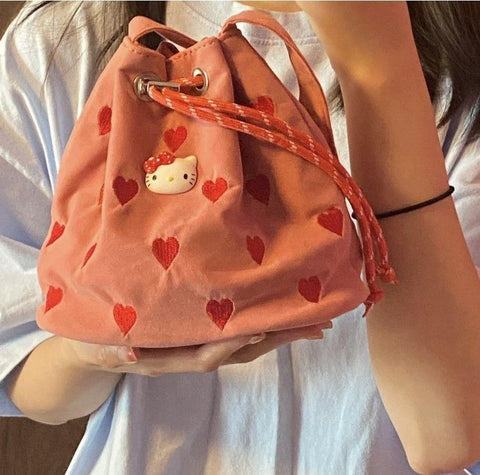 Portable Shoulder Crossbody Bucket Bag Mini Tote Bag-TB00073-Veeddydropshipping