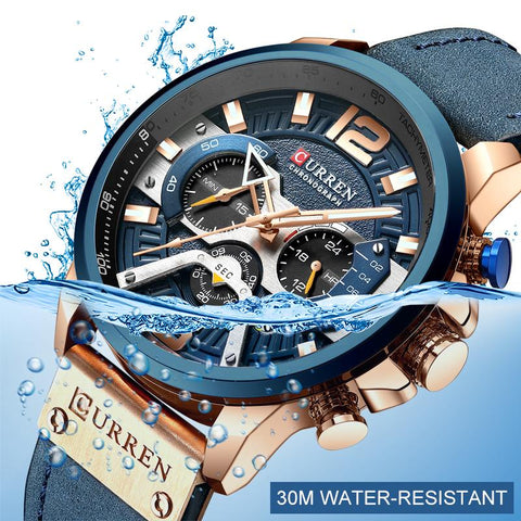 Sport Watches for MenLuxury Military Leather Wrist Watch Man-JW00691-Veeddydropshipping