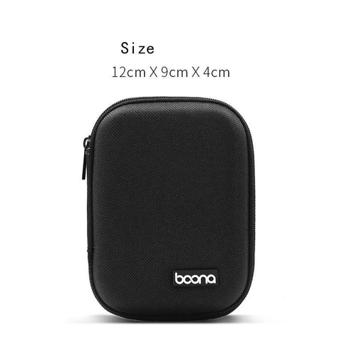 Portable Data Cable Organizer Bag Small EVA Oval Earphone Storage Bags Hard Shell-PA00930-Veeddydropshipping