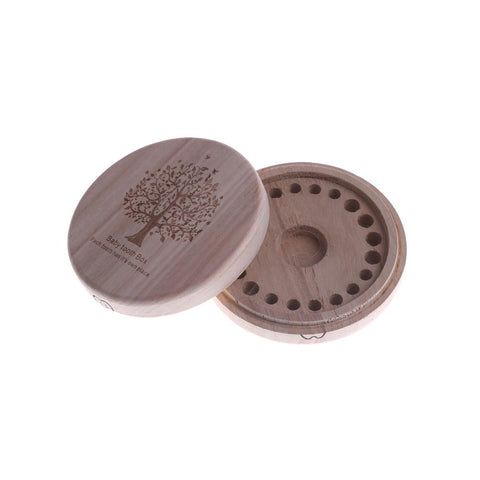 New Arrival Kids Baby Boy Girl Tooth Box Organizer Baby Save Milk Teeth Wood-TB00805-Veeddydropshipping