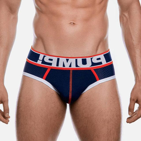 Bikini  Briefs Slip Cotton Mens Panties Breathable Gay-MF01554-Veeddydropshipping