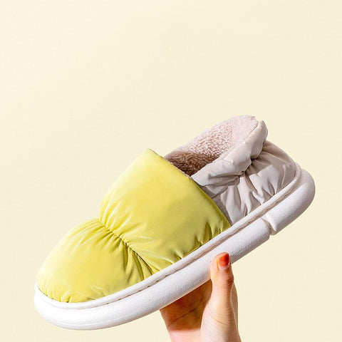 Cotton Slippers Indoor Home Non-Slip Thick Sole Furry-BS01293-Veeddydropshipping