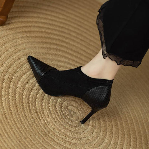 Women Spring Autumn Sexy Stiletto Heel Pointed Toe Bare-BS00996-Veeddydropshipping