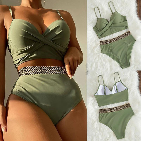 Push Up Women Swimsuit One Piece Sexy Swimwear Women 2023 Bath Suit Stitch Detail -OS00074-Veeddydropshipping