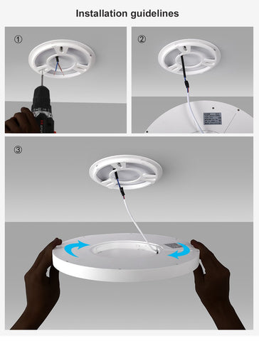 Modern Remote Control Led Ceiling Light -TI00300-Veeddydropshipping