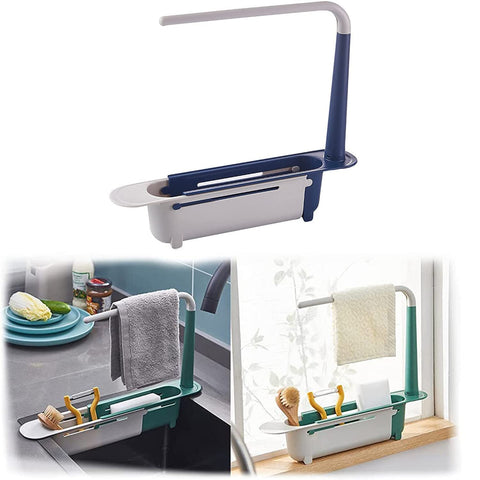 Telescopic Sink Storage Rack Holder-HA00904-Veeddydropshipping