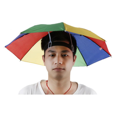 Portable Rain Umbrella Hat Foldable Outdoor Sun Shade Waterproof Camping Fishing Hiking -OS00480-Veeddydropshipping