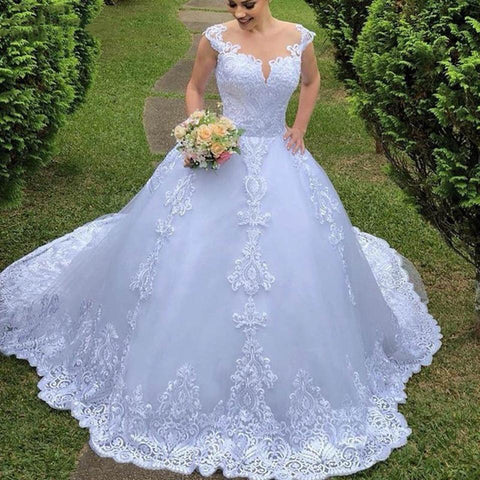Ball Gown Long Wedding Dress-WF01569-Veeddydropshipping
