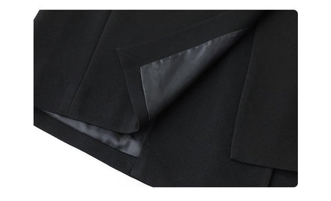 Women Blazer Design Wide Shoulder Ribbon Coat-Veeddydropshipping