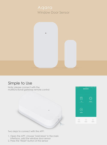 Door Window Sensor Zigbee Wireless Connection Smart Mini Door Sensor-CE00537-Veeddydropshipping