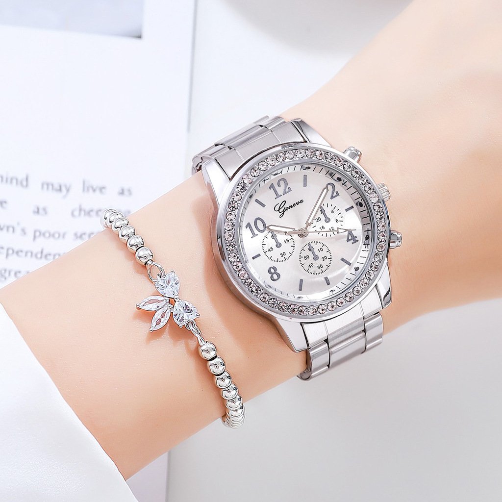 Fashion Bracelet Set  Wristwatches Steel  Quartz Watch-JW01059-Veeddydropshipping
