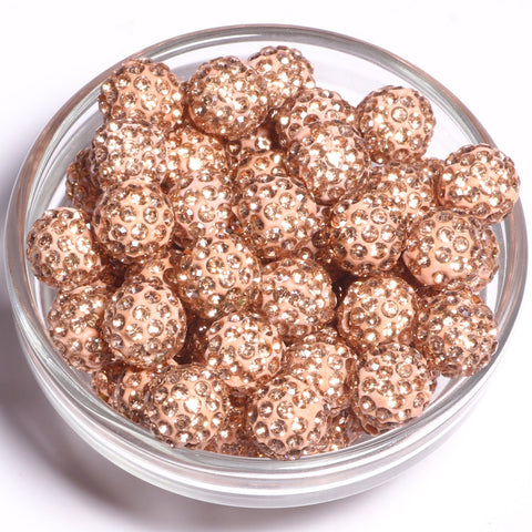 Round Fashion Rhinestone Crystal Summer Beads Diy Jewelry Making -JW01503-Veeddydropshipping
