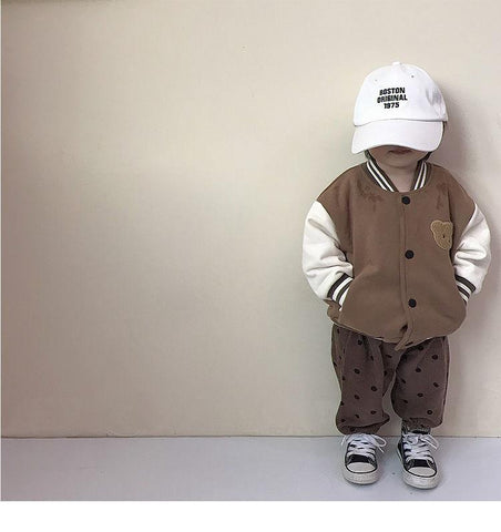 Fashion Baby Boy Baseball Jacket Spring Autumn Toddler Kids-Veeddydropshipping