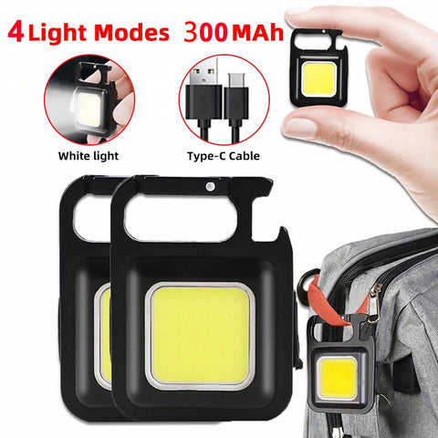 Multifunctional Mini USB Pocket Flashlight Rechargeable Flashlight COB-TI00756-Veeddydropshipping
