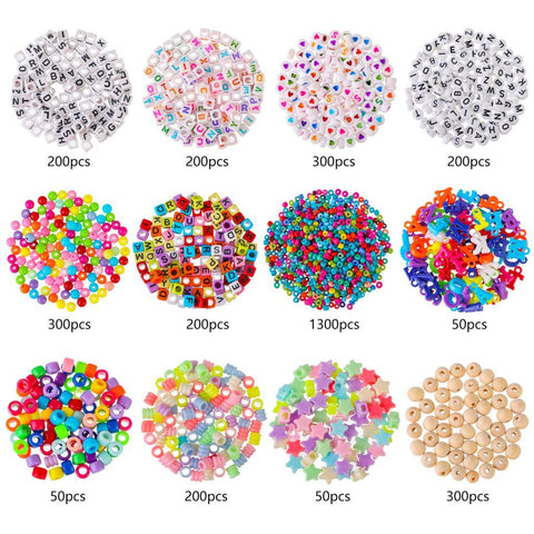Making Supplies  Jewelry Accessories Letter Beading Set-JW01485-Veeddydropshipping