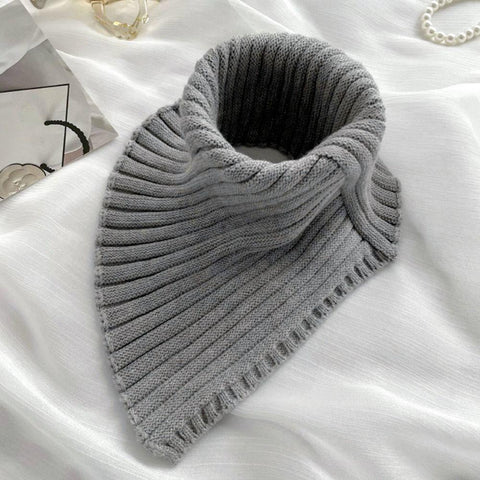 Women Windproof Knitted Fake Collar Scarf Turtleneck-WF01338-Veeddydropshipping