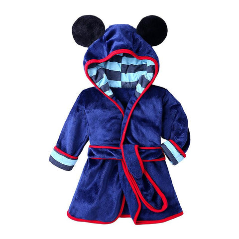 Children Bath Robes Flannel Winter Kids Sleepwear Robe Infant-TB01071-Veeddydropshipping