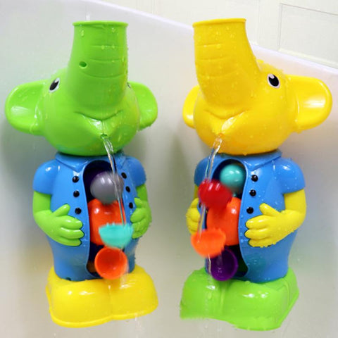 Kids Shower Bath Toys Cute Yellow Duck Waterwheel Elephant Toys-TB00548-Veeddydropshipping