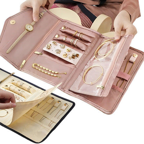Jewelry Organizer Roll Case Watch Band Organizer Storage Bag-JW01740-Veeddydropshipping