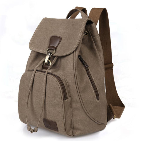 Cotton Women Travel Bag Fashion Drawstring Laptop School Bags-BS00061-Veeddydropshipping